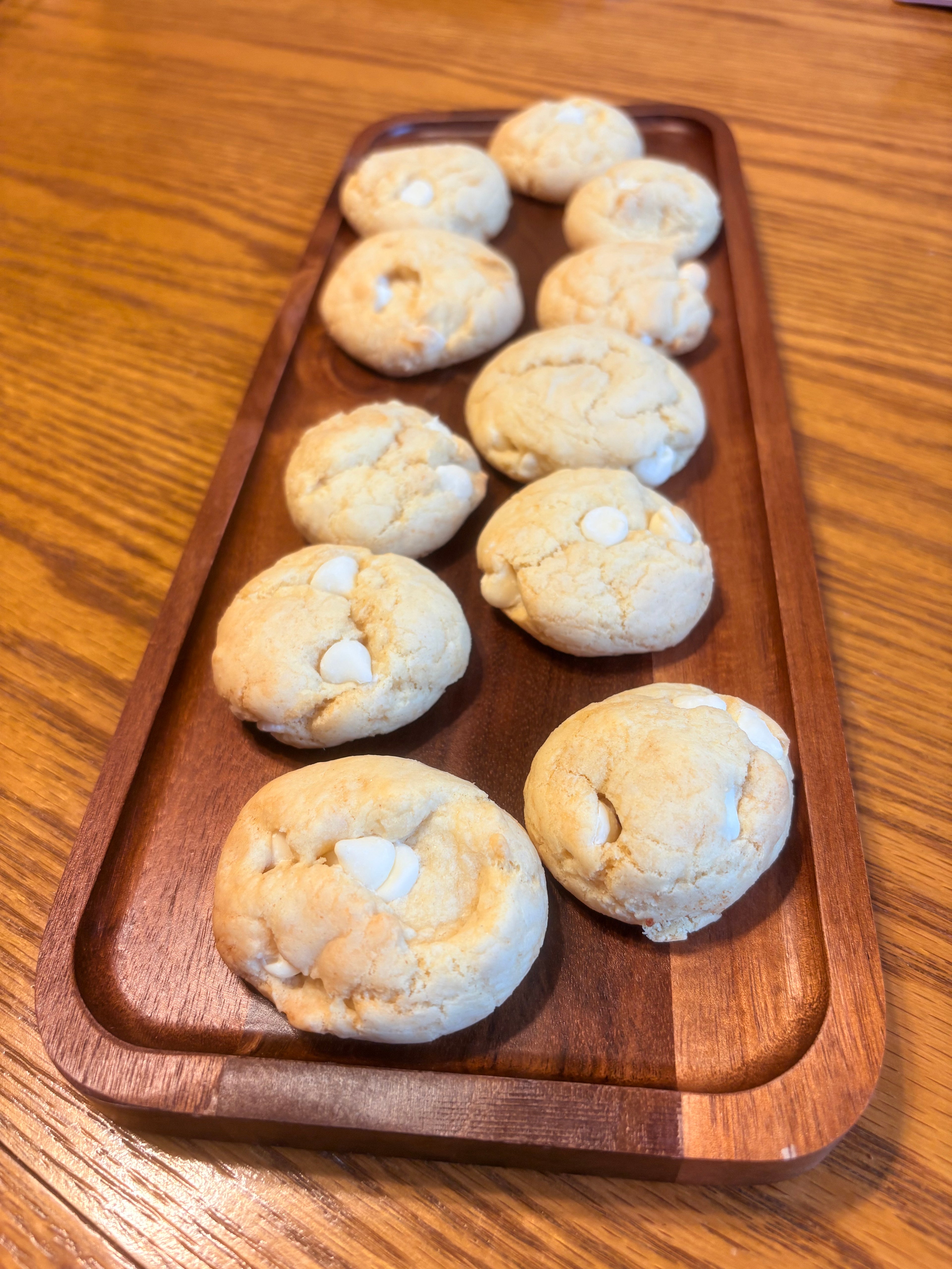 White chocolate chip cookies